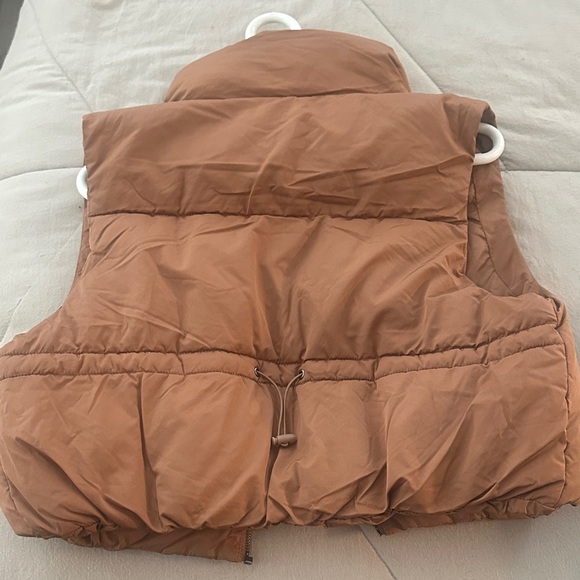 Brown Puffer Vest - Picture 2 of 2